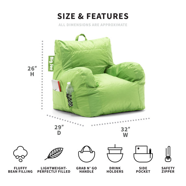 Comfort Research Dorm Standard Bean Bag Chair & Reviews Wayfair